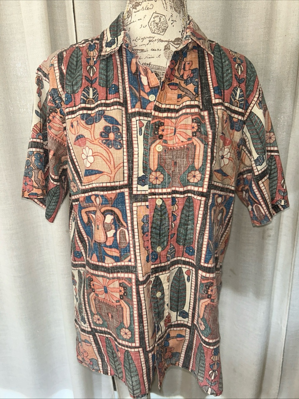 Reyn Spooner Hawaiian Traditionals Shirt Vintage